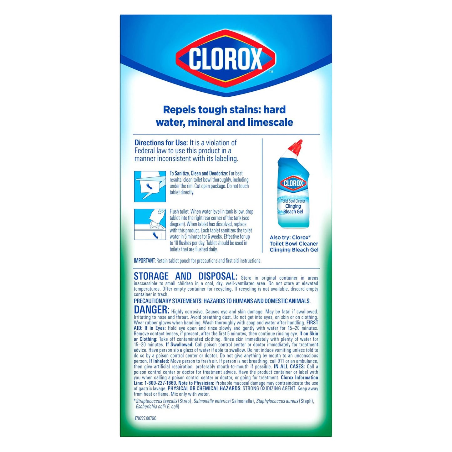 Clorox 클로락스 울트라 클린 변기 태블릿 표백 - 4정