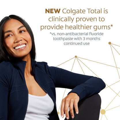 Colgate 콜게이트 토탈 화이트닝 젤 치약 패밀리 5팩 젤 포맷·불화제일주석 (5 × 3.4oz)