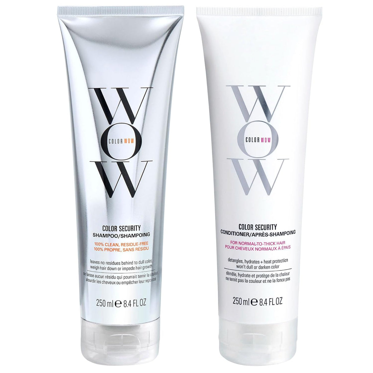 Color Wow 컬러와우 드림 클린 듀오 샴푸 & 컨디셔너 세트 - 250mL (8.4 fl oz) × 2개
