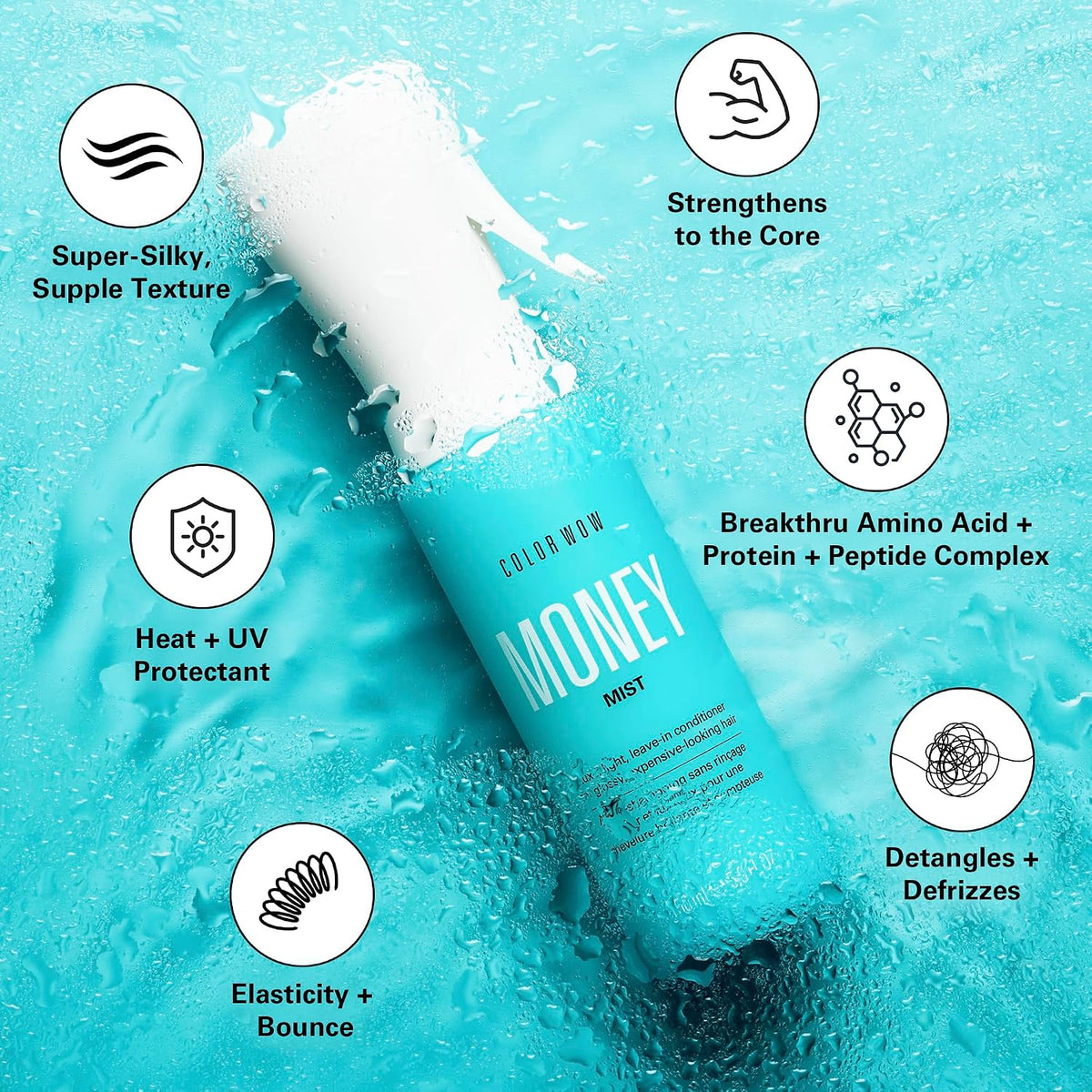 Color Wow 컬러와우 머니 미스트 리브인 컨디셔너 - 150mL (5 fl oz)
