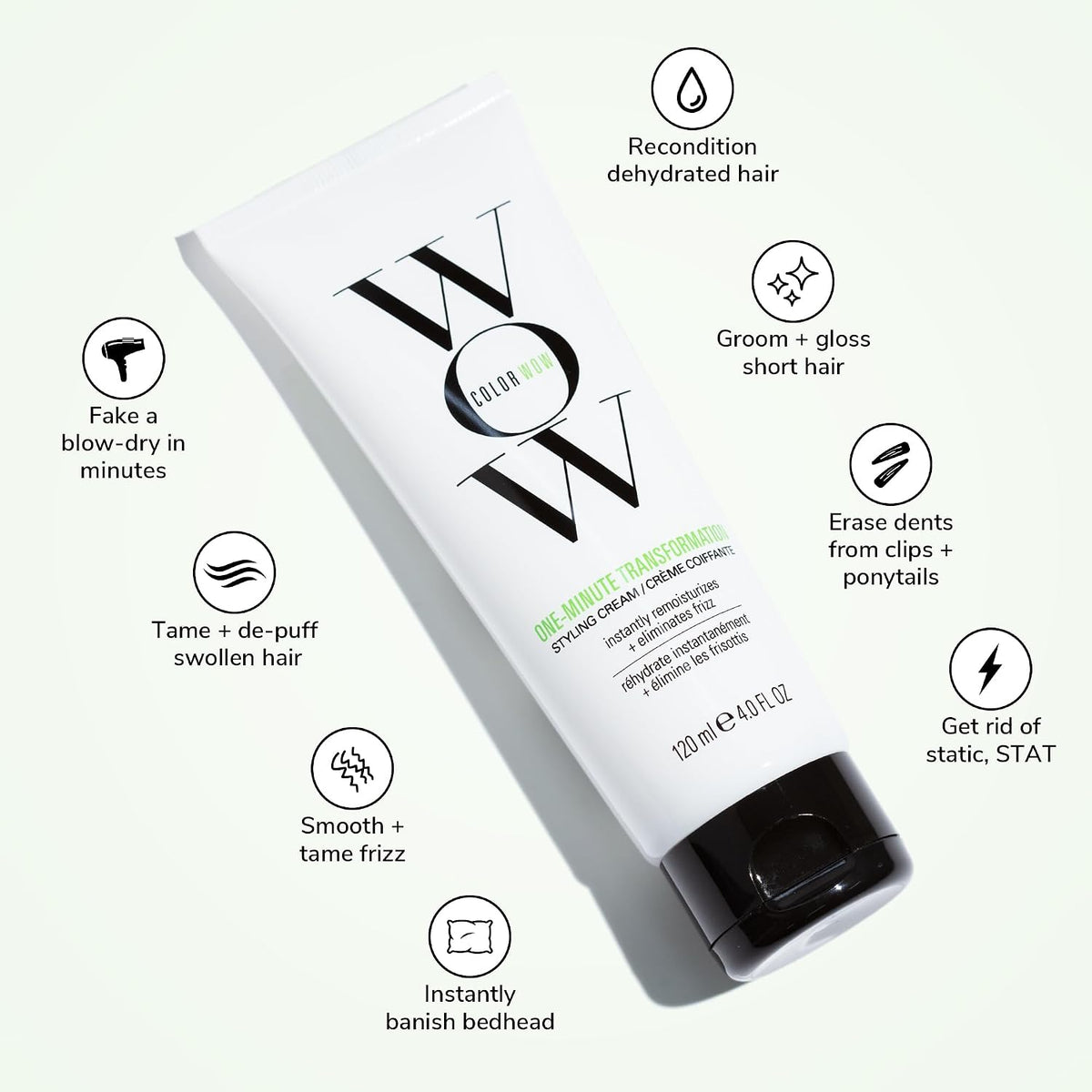 Color Wow One Minute Transformation Styling Cream - 4 fl oz (120mL)