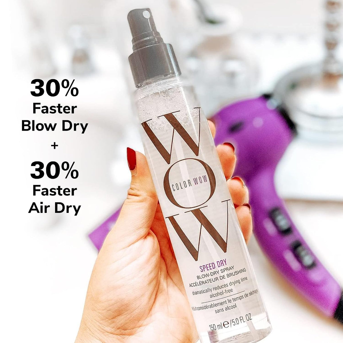 Color Wow 컬러와우 스피드 드라이 블로우 드라이 스프레이 - 150mL (5 fl oz)