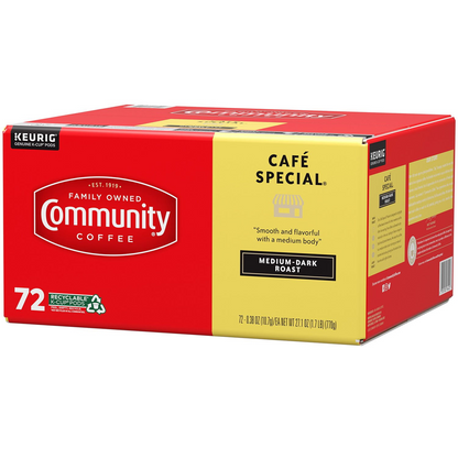 Community Coffee Café Special Medium-Dark Roast Pods (K-Cup) - 72 ct