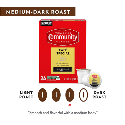 Community Coffee Café Special Medium-Dark Roast Pods (K-Cup) - 72 ct