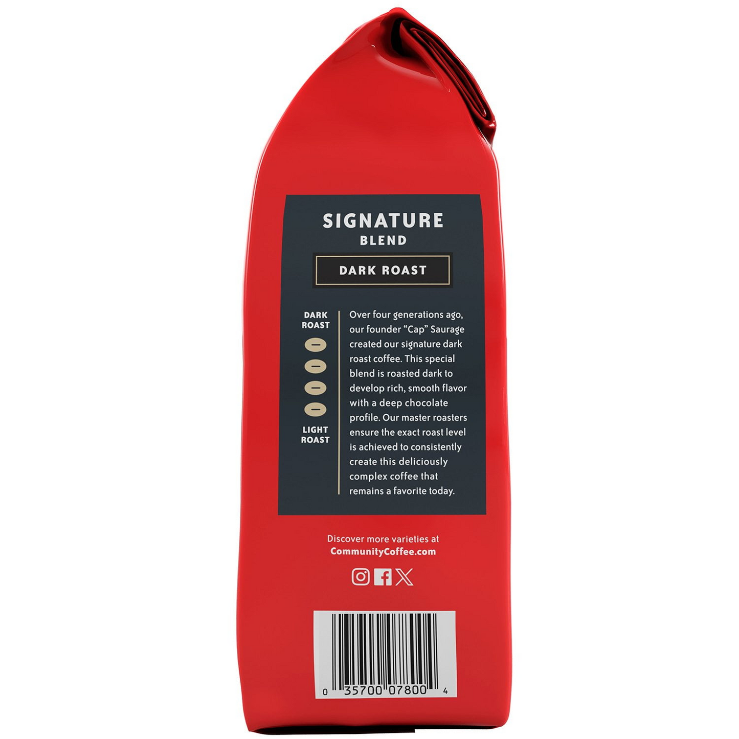 Community Coffee 커뮤니티 시그니처 블렌드 다크 로스트 분쇄커피 - 40 oz (1134g)