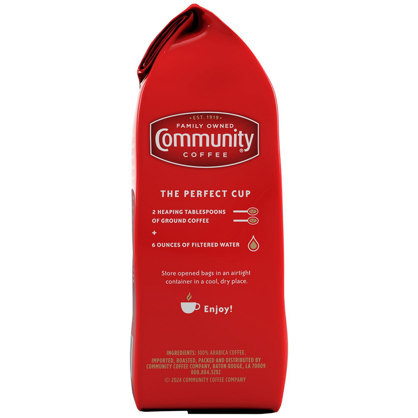 Community Coffee 커뮤니티 시그니처 블렌드 다크 로스트 분쇄커피 - 40 oz (1134g)