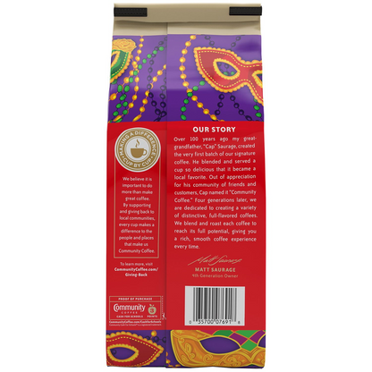 Community Coffee Mardi Gras King Cake Medium Roast Ground Coffee - 32 oz (907g)