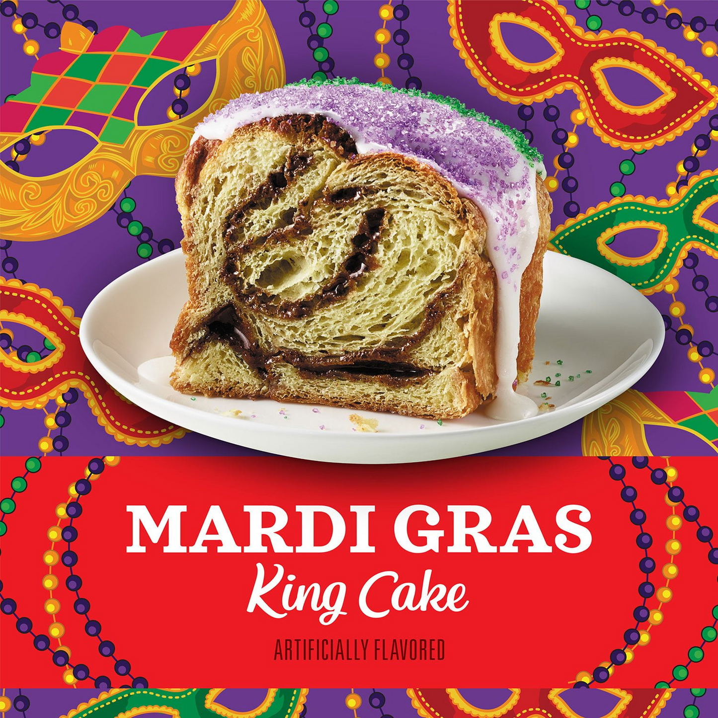 Community Coffee Mardi Gras King Cake Medium Roast Ground Coffee - 32 oz (907g)