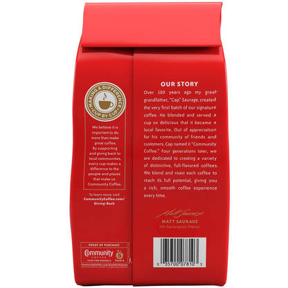 Community Coffee 커뮤니티 카페 스페셜 미디엄 다크 로스트 분쇄커피 - 40 oz (1134g)