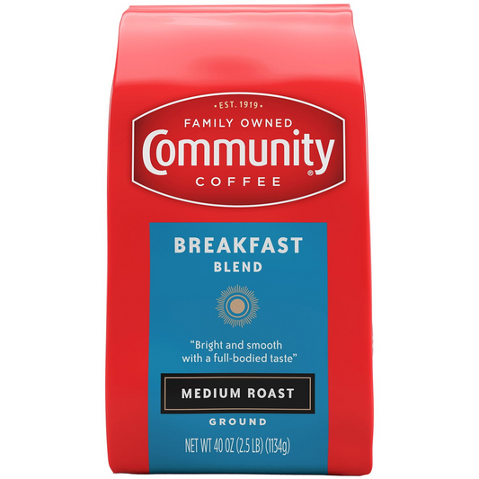 Community Coffee Breakfast Blend Medium Roast Ground Coffee - 40 oz (1134g)