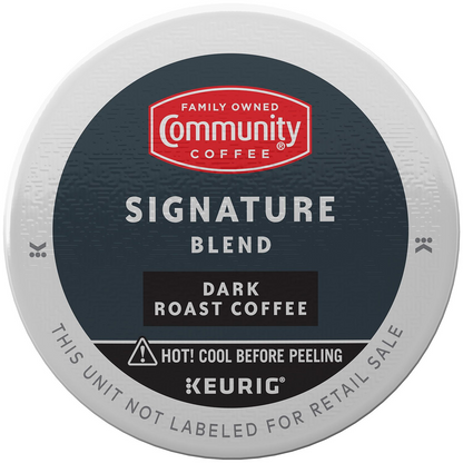Community Coffee Signature Blend Dark Roast Pods (K-Cup) - 72 ct