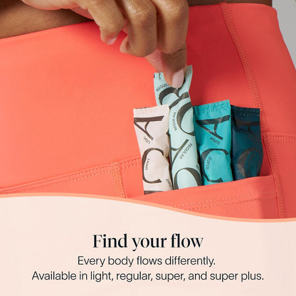 Cora Organic Cotton Tampons - Super Plus Absorbency - Unscented - 36 Count
