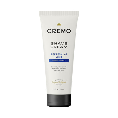 Cremo 크레모 남성 쿨링 쉐이빙 크림 - 리프레싱 민트 - 177mL (6 fl oz)