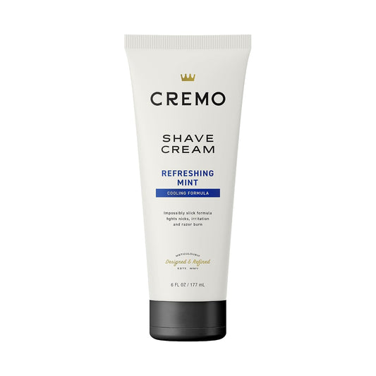 Cremo 크레모 남성 쿨링 쉐이빙 크림 - 리프레싱 민트 - 177mL (6 fl oz)