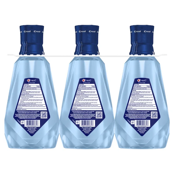 Crest 크레스트 프로헬스 어드밴스드 구강세정제 패밀리 3팩 무알코올·종합 일상 케어 CPC (3 × 33.8 fl oz)