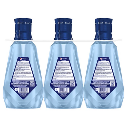 Crest 크레스트 프로헬스 어드밴스드 구강세정제 패밀리 3팩 무알코올·종합 일상 케어 CPC (3 × 33.8 fl oz)
