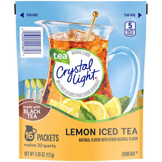 Crystal Light Lemon Iced Tea Powdered Drink Mix - 16 Packets