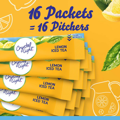 Crystal Light Lemon Iced Tea Powdered Drink Mix - 16 Packets