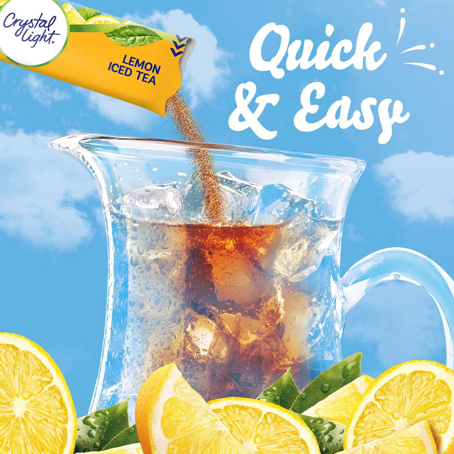 Crystal Light Lemon Iced Tea Powdered Drink Mix - 16 Packets