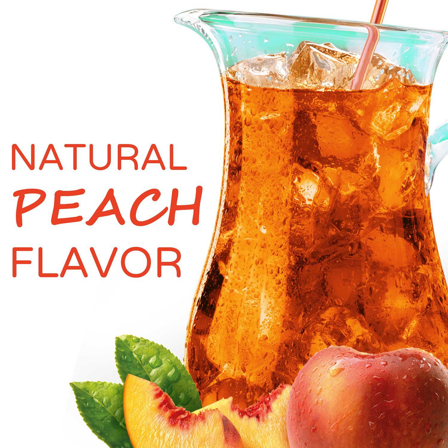 Crystal Light Peach Iced Tea Powdered Drink Mix - 4.55 oz (129g)
