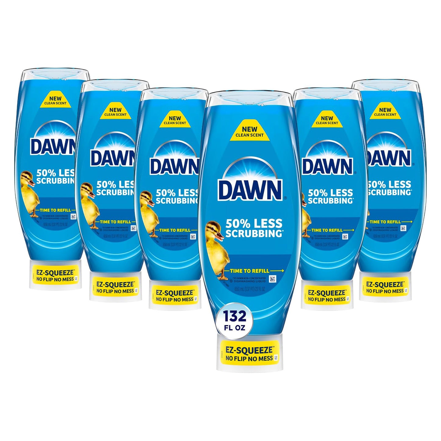 Dawn Ultra EZ-Squeeze Dish Soap - Original - 22 fl oz (650mL) × 6 Bottles