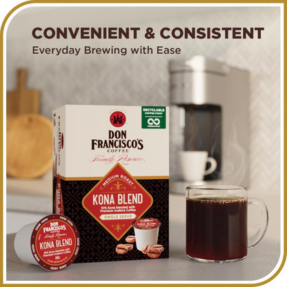 Don Francisco's Kona Blend Medium Roast Pods (K-Cup) - 100 ct