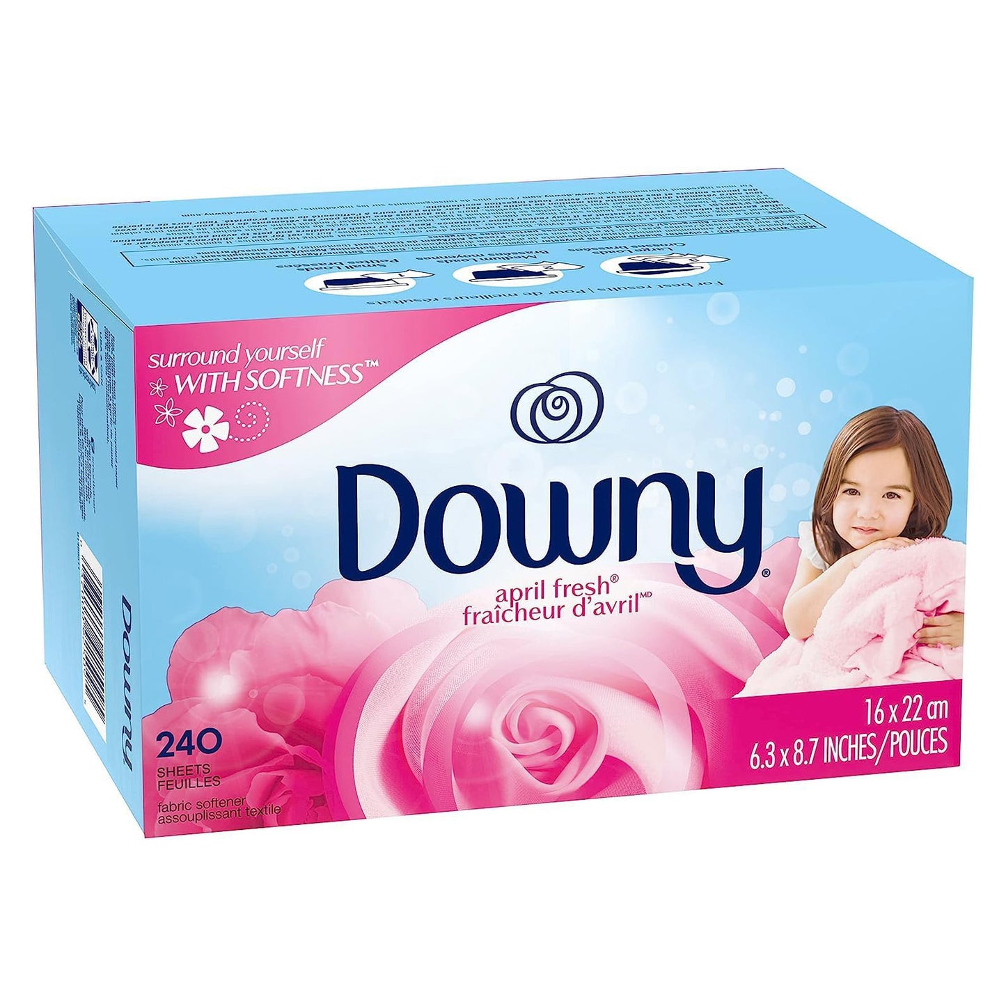 Downy Fabric Softener Dryer Sheets - April Fresh - 240 Sheets