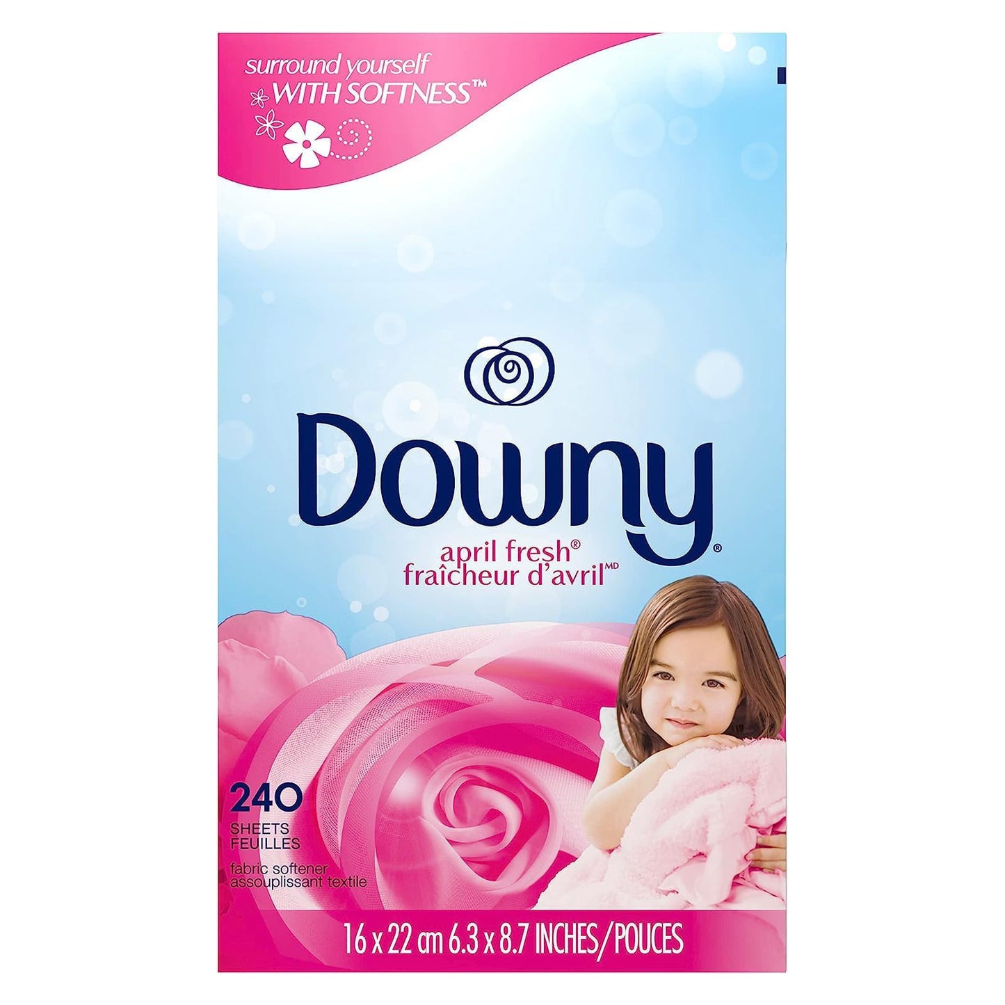 Downy Fabric Softener Dryer Sheets - April Fresh - 240 Sheets
