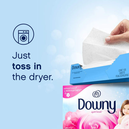 Downy Fabric Softener Dryer Sheets - April Fresh - 240 Sheets
