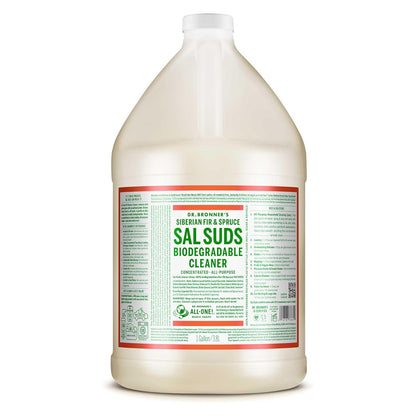 Dr. Bronner's 닥터 브로너스 살 수즈 다목적 세정제 - 퍼 앤 스프러스 - 3785mL (128 fl oz)