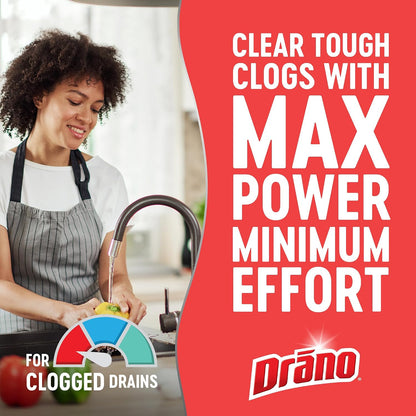 Drano 드라노 맥스 겔 배수구 클리너 - 2366mL (80 fl oz) × 2개