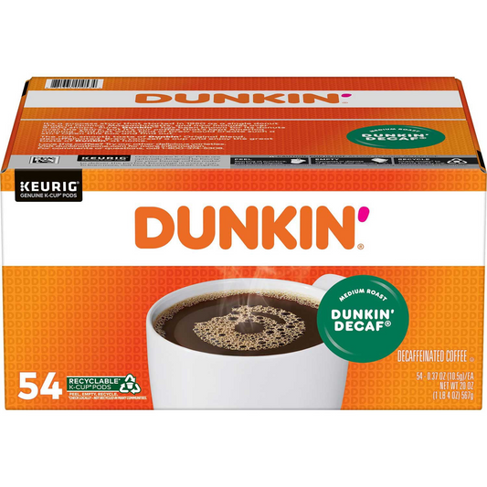 Dunkin' Decaf Medium Roast Pods (K-Cup) - 54 ct