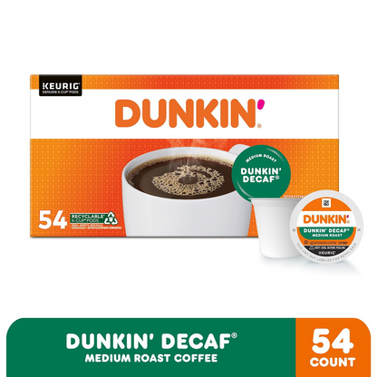 Dunkin' 던킨 디카페인 미디엄 로스트 팟 (K-컵) - 54개입