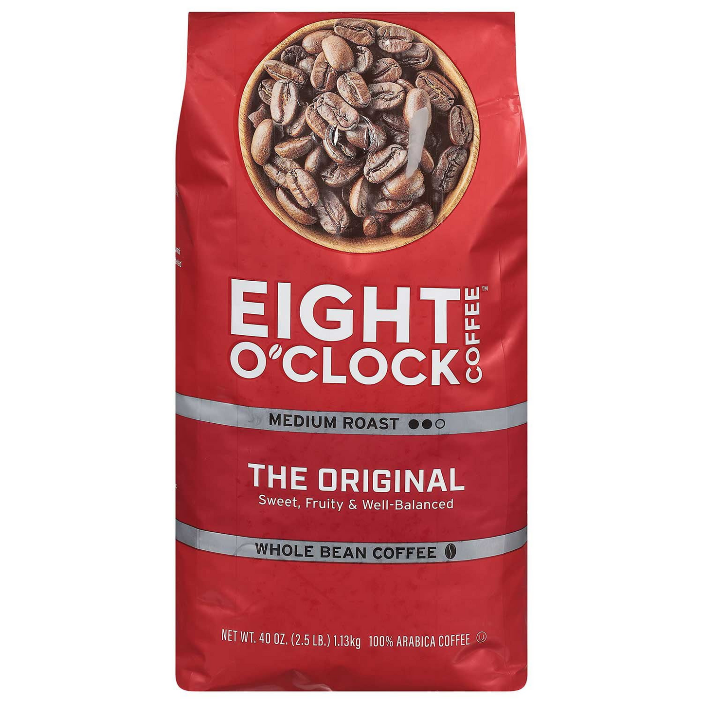 Eight O'Clock 에잇어클락 오리지널 미디엄 로스트 홀빈 원두 - 40 oz (1134g)