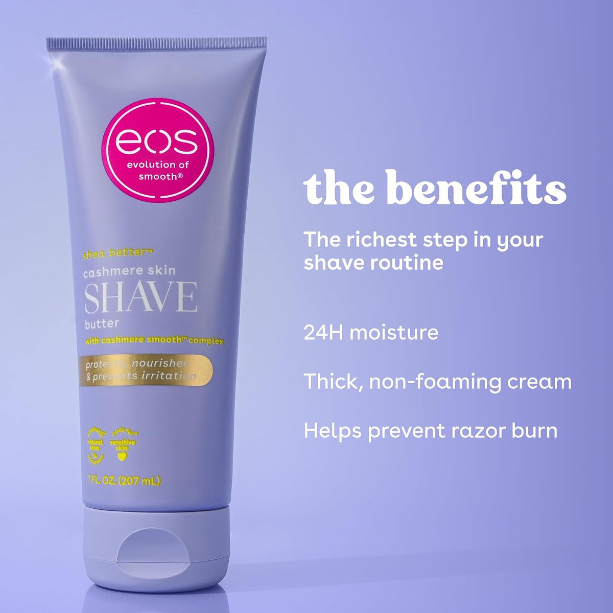 eos Cashmere Shave Butter - Vanilla Cashmere - 7 fl oz (207mL)