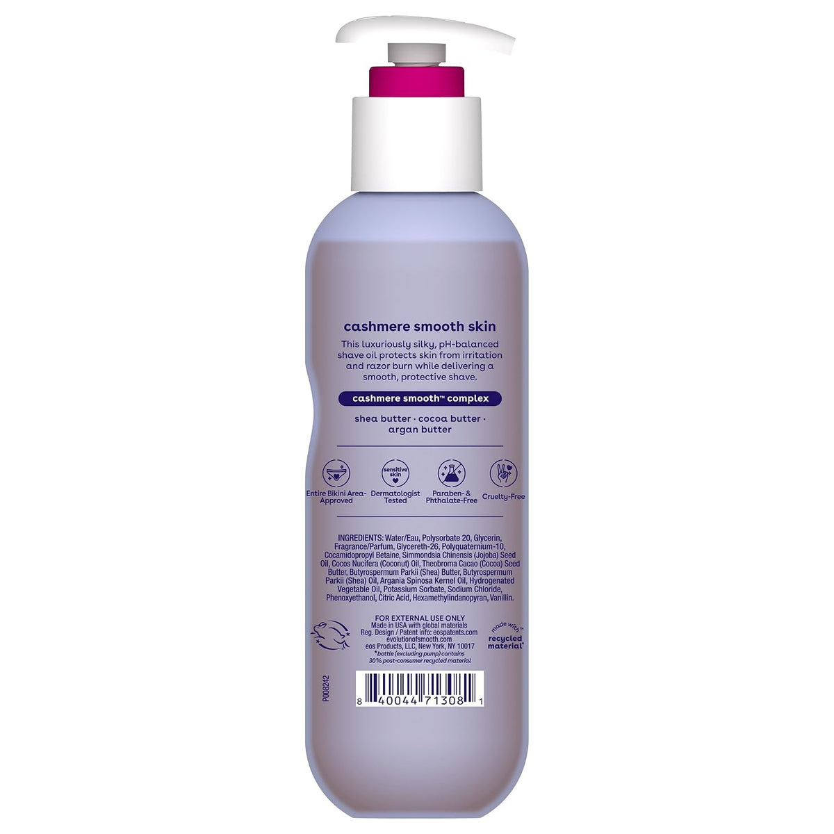 eos 이오스 캐시미어 쉐이빙 오일 - 177mL (6 fl oz)