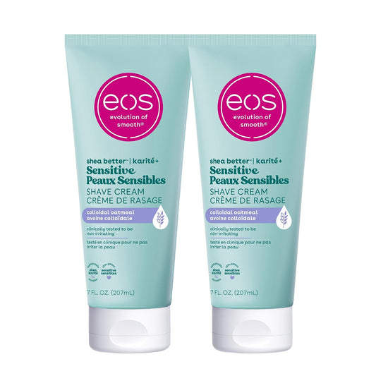 eos 이오스 시어 베러 센서티브 쉐이빙 크림 - 무향 - 207mL (7 fl oz) × 2개