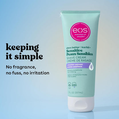 eos Shea Better Sensitive Shave Cream - Fragrance-Free - 7 fl oz (207mL) × 2 Bottles
