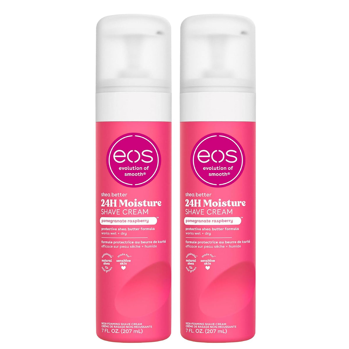 eos Shea Better Shave Cream - 7 fl oz (207mL) × 2 Bottles