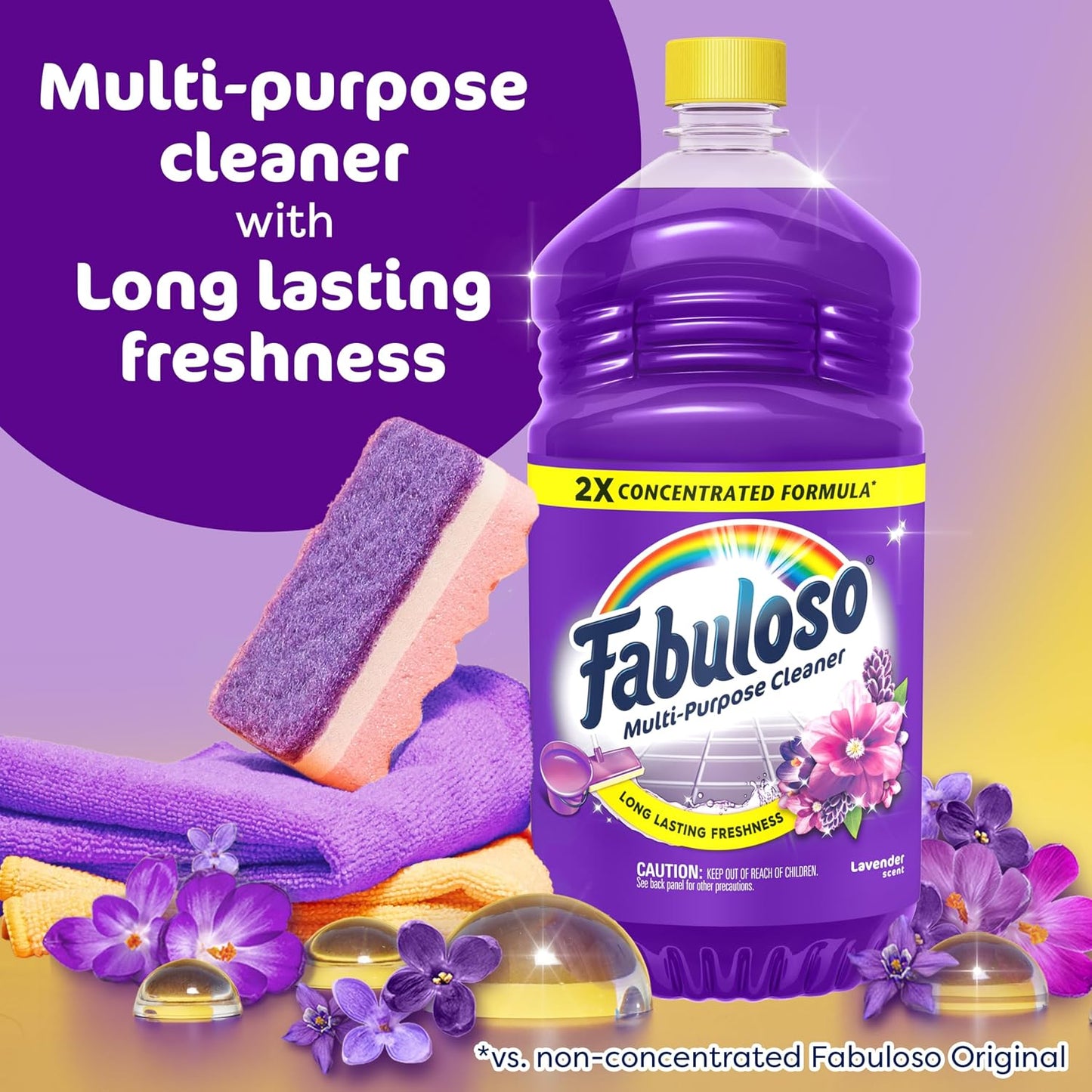 Fabuloso 파불로소 다목적 세정제 - 라벤더 - 1656mL (56 fl oz)