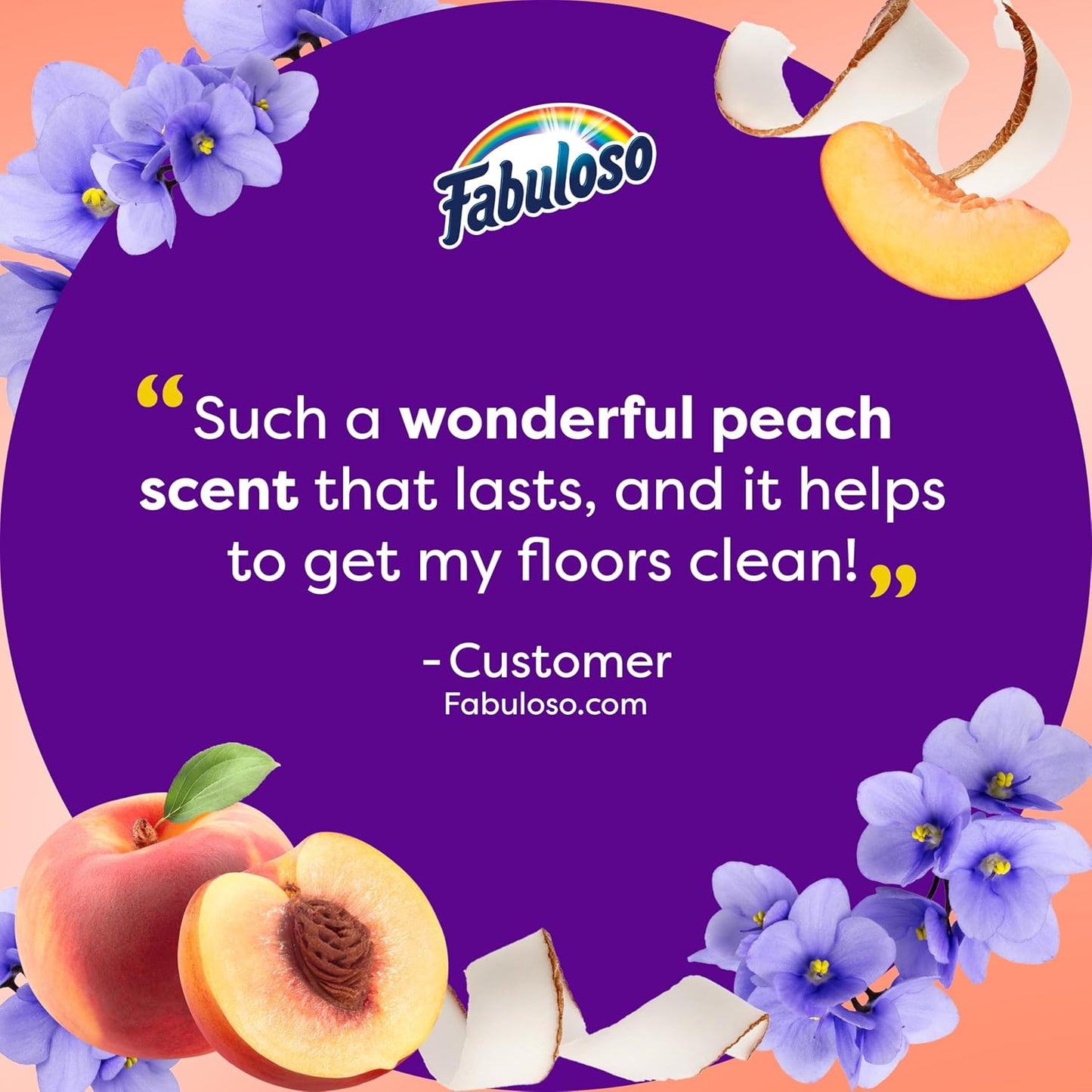 Fabuloso 2X Multi-Purpose Cleaner - Peach - 56 fl oz (1656mL)