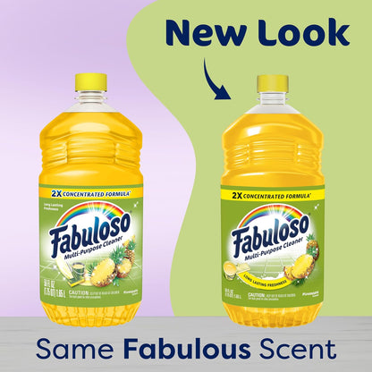 Fabuloso 2X Multi-Purpose Cleaner - Pineapple - 56 fl oz (1656mL)