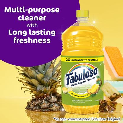 Fabuloso 2X Multi-Purpose Cleaner - Pineapple - 56 fl oz (1656mL)