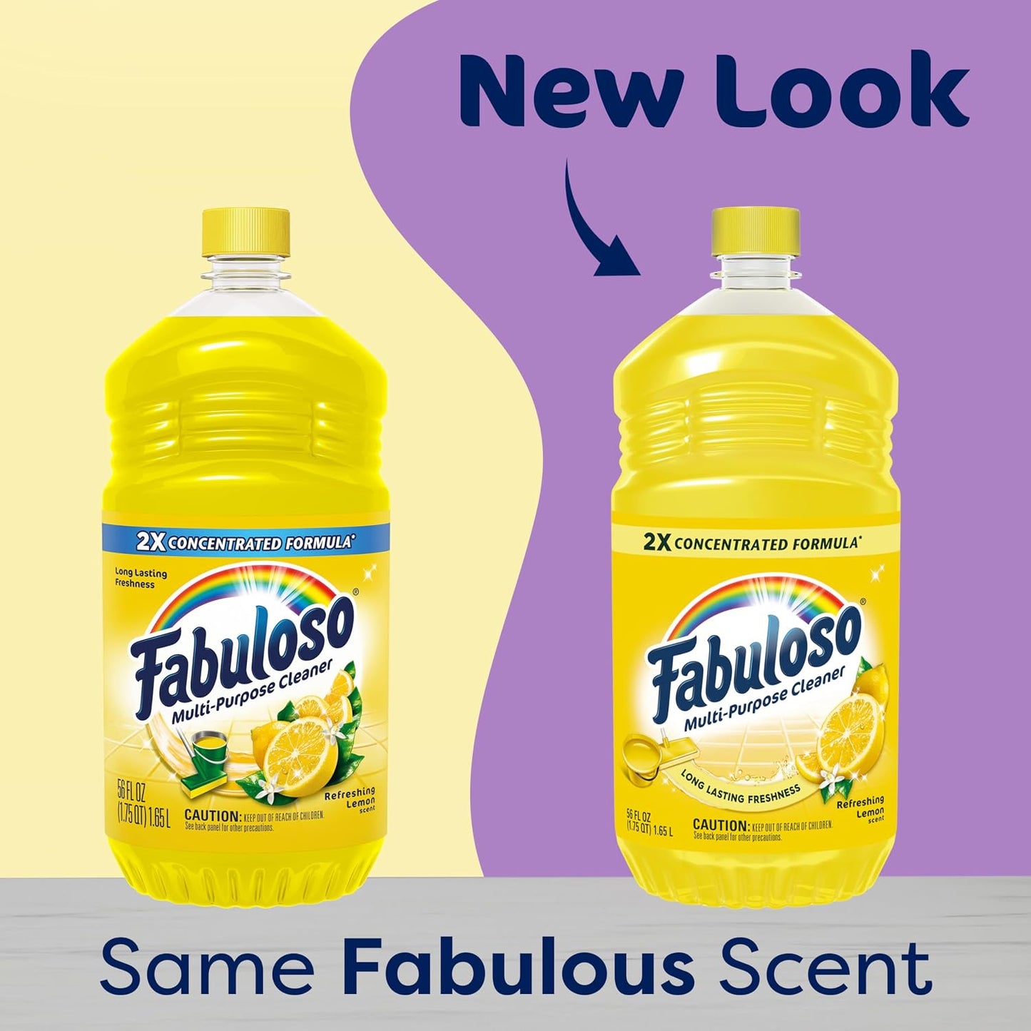 Fabuloso 2X Multi-Purpose Cleaner - Lemon - 56 fl oz (1656mL)