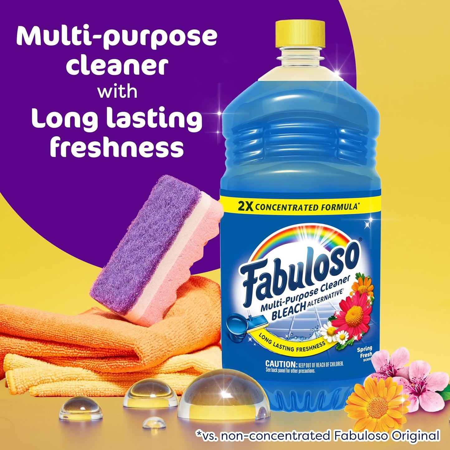 Fabuloso 2X Multi-Purpose Cleaner - Spring Fresh - 56 fl oz (1656mL)