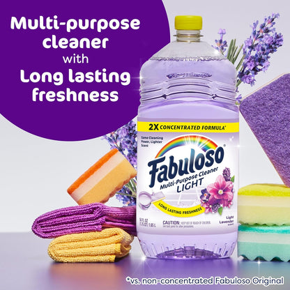 Fabuloso 2X Multi-Purpose Cleaner - Light Lavender - 56 fl oz (1656mL)