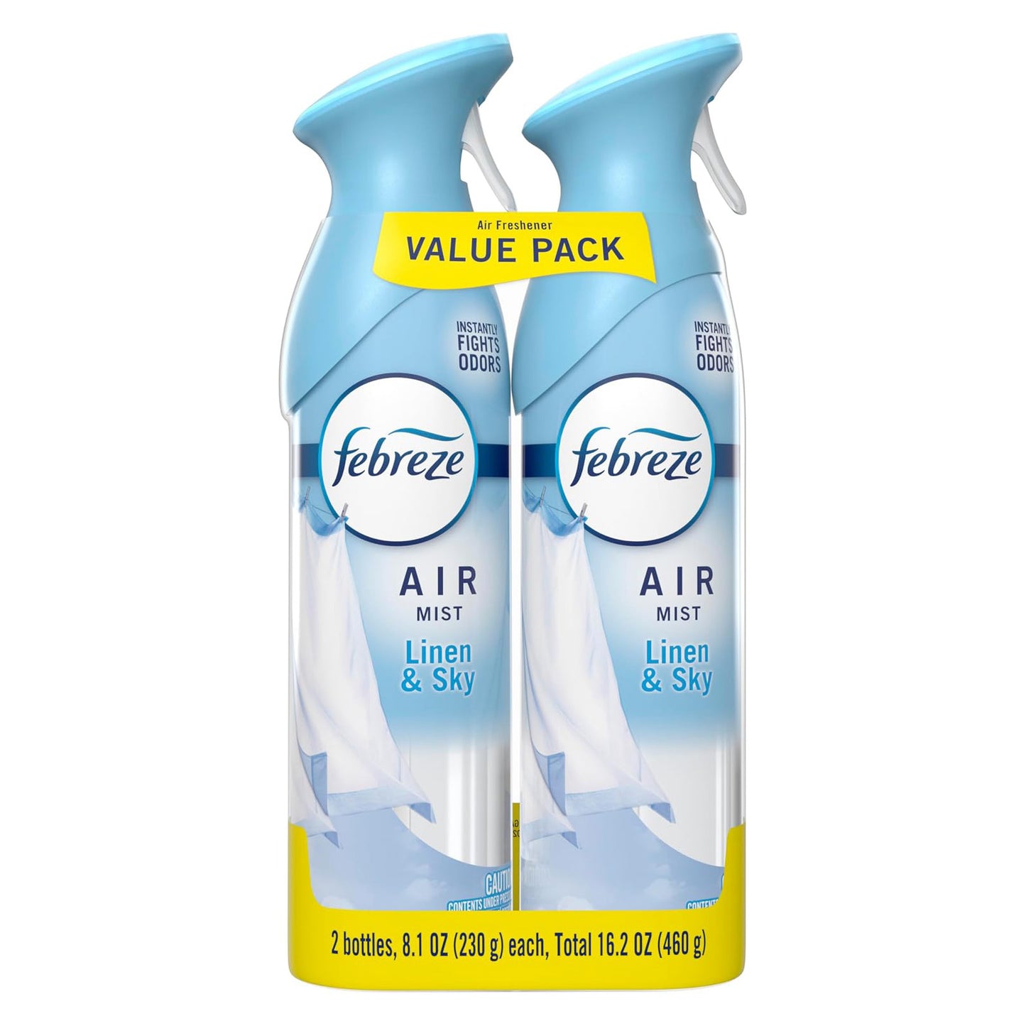 Febreze Air Mist - Linen & Sky - 8.1 fl oz (240mL) × 2 Bottles
