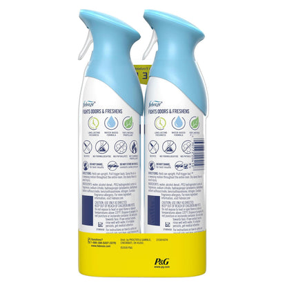 Febreze Air Mist - Linen & Sky - 8.1 fl oz (240mL) × 2 Bottles