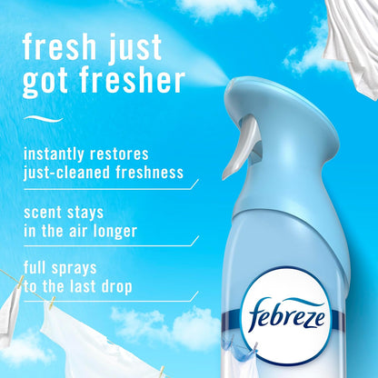 Febreze Air Mist - Linen & Sky - 8.1 fl oz (240mL) × 2 Bottles
