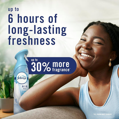 Febreze Air Mist - Linen & Sky - 8.1 fl oz (240mL) × 2 Bottles